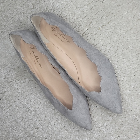 AVELLINI Cora Gray suede pointed toe flats size 39 - Picture 12 of 16